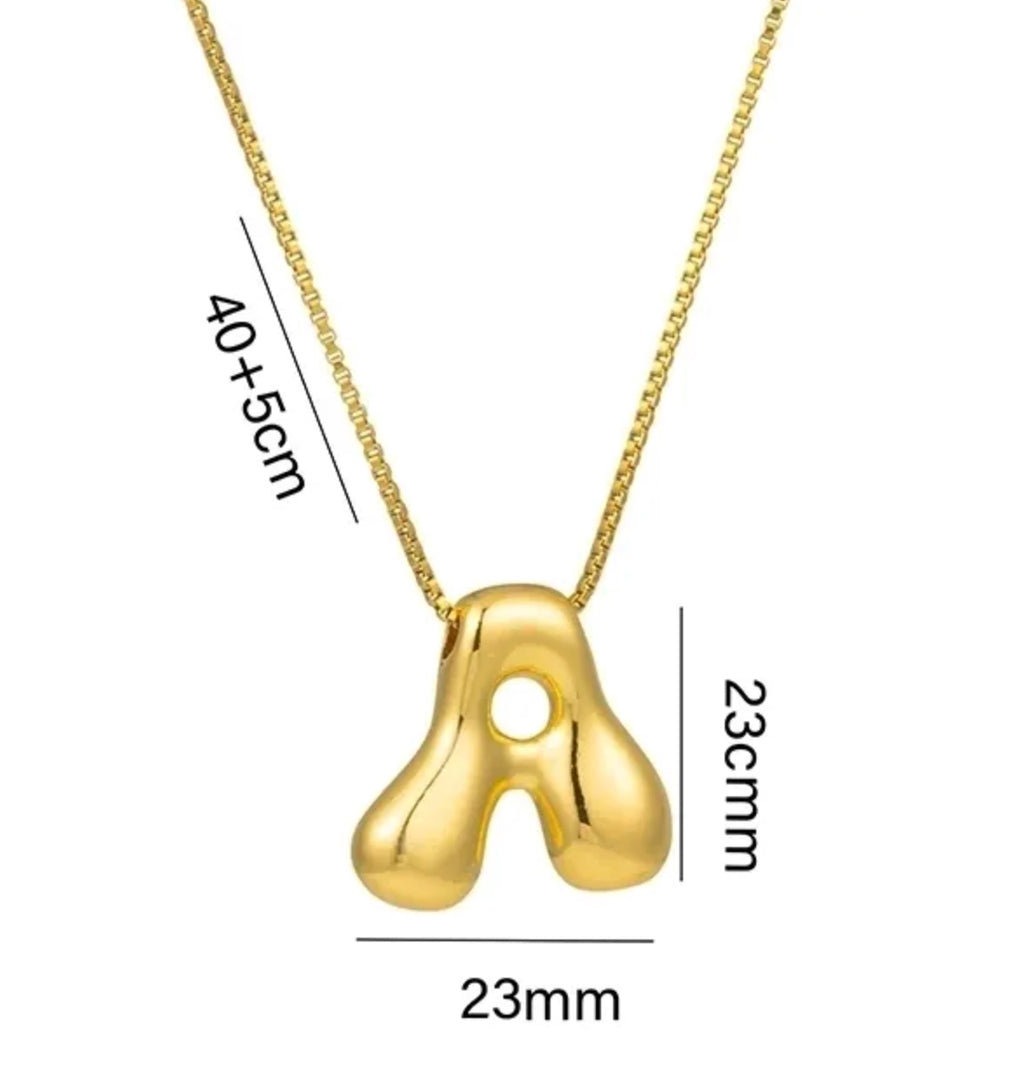 Bubble Letter Necklace