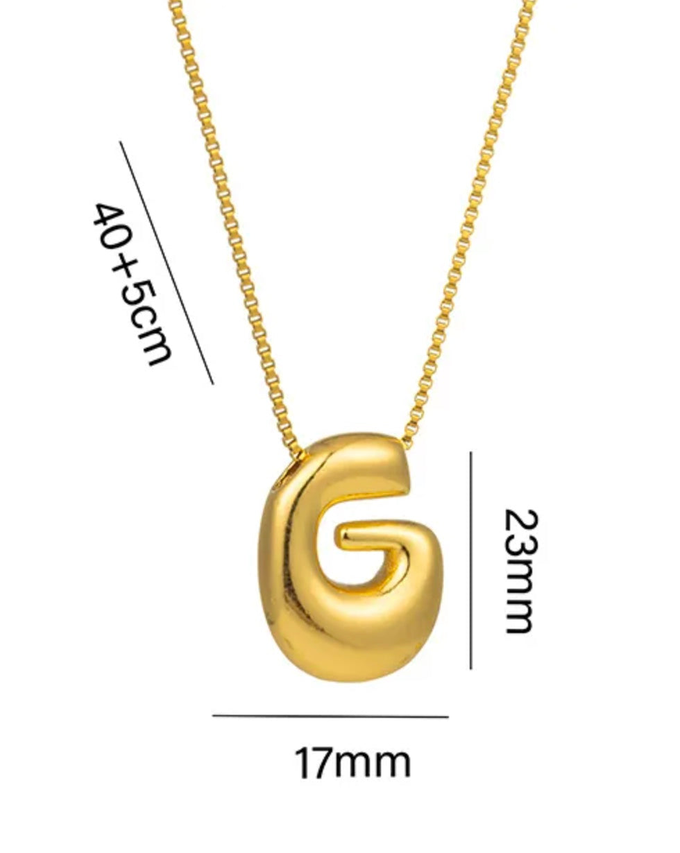 Bubble Letter Necklace