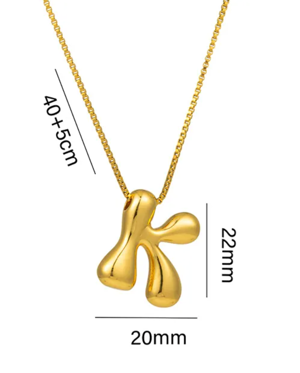 Bubble Letter Necklace