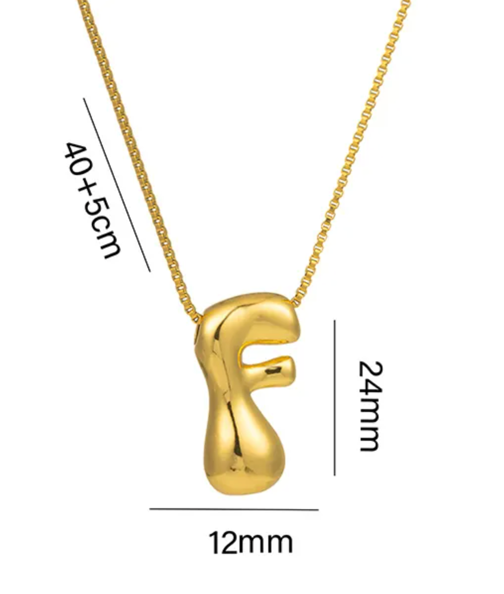Bubble Letter Necklace